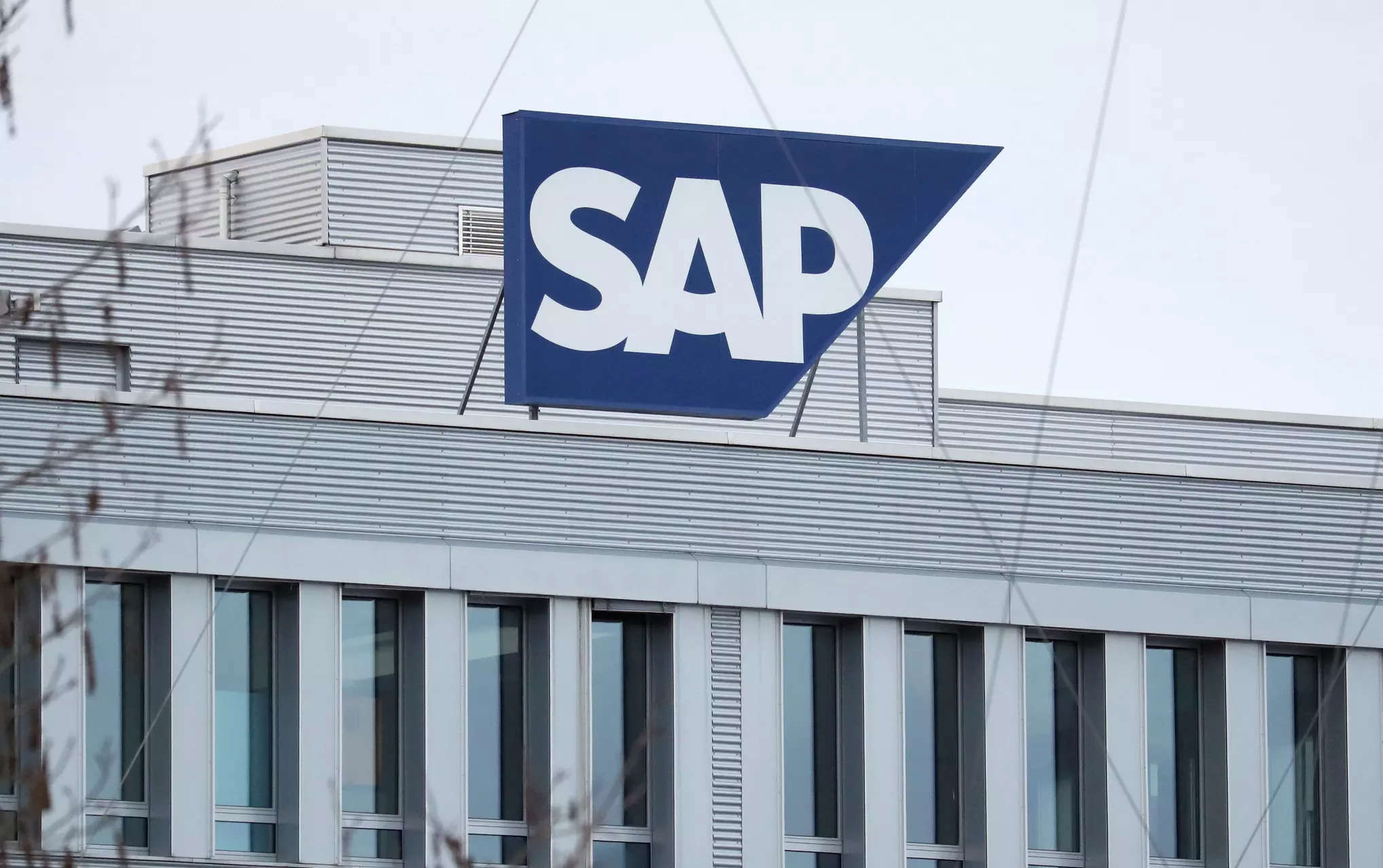 FILE PHOTO: The logo of German software group SAP is pictured in Regensdorf